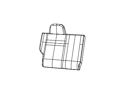 Dodge 1LZ351DQAA COVER Rear Seat Back 40% Side