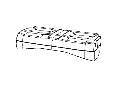 Dodge 1LY371DOAA COVER Rear Seat Cushion