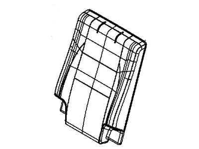Dodge 6NS44DX9AA COVER Rear Seat Back 3rd Row