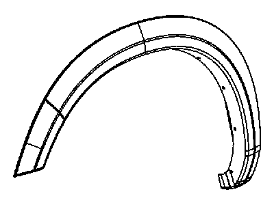 Ram 1TD26DX8AD MOLDING Wheel Opening Flare