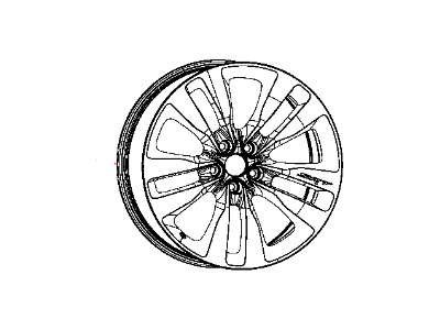 Mopar 1PA57SZKAB Wheel Aluminum