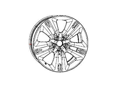 Dodge 5PE921XFAA WHEEL Aluminum