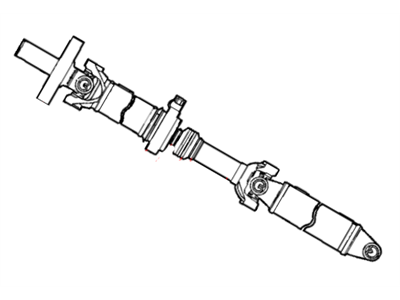 Dodge 52105502AD SHAFT Drive 2 Piece