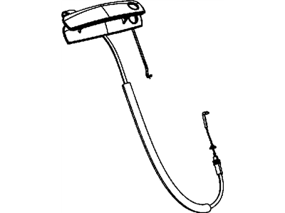 Mopar 68066169AA Latch Rods, Front Driver Side