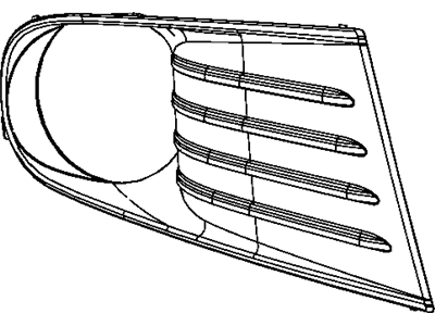 Dodge 5178284AB BEZEL Fog Lamp