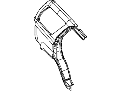 Mopar 5134202AB Panel Bodyside Aperture Rear Outer