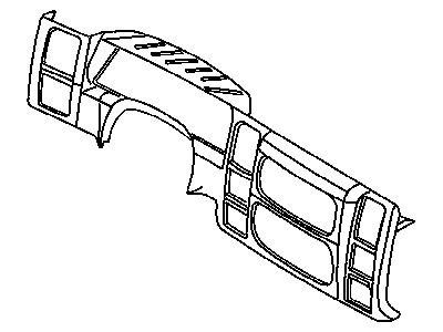 Dodge 5KF61XZAAB BEZEL Instrument Panel Center