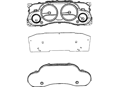 Jeep 5091416AC CLUSTER Instrument Panel