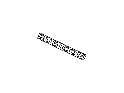 Jeep 5JC82CA1AA DECAL RUBICON