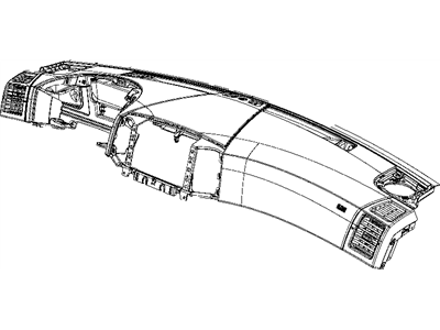 Jeep 5JY791DHAJ PANEL Instrument Upper Includes: Left Outer Duct