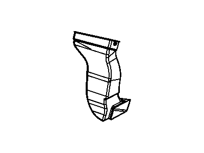Jeep 55116599AC DUCT Floor Distribution Side