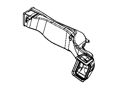 Jeep 55117050AA DUCT Instrument Panel Outer