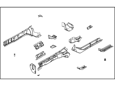 Dodge 5067883AC RAIL Frame Front
