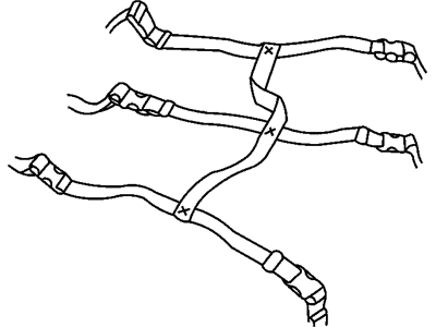 Jeep 5066332AA STRAP KIT Luggage Carrier