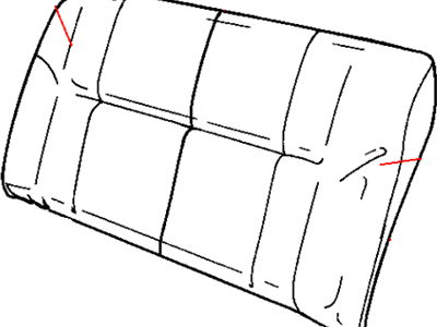Dodge YB521DVAA COVER Rear Seat Back 40% Side
