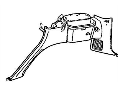 Jeep 5HD131DVAE PANEL Quarter Trim