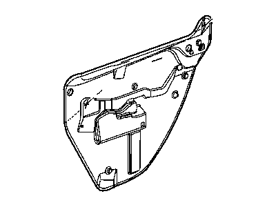 Dodge 5065170AC WATERSHIELD Rear Door
