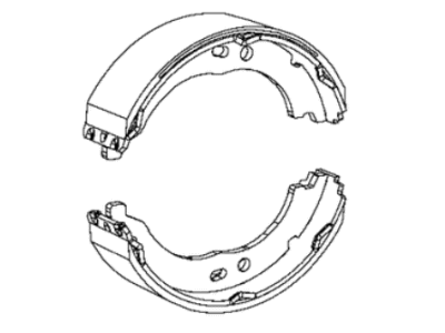 Ram 68338540AA SHOE AND LINING KIT Parking Brake