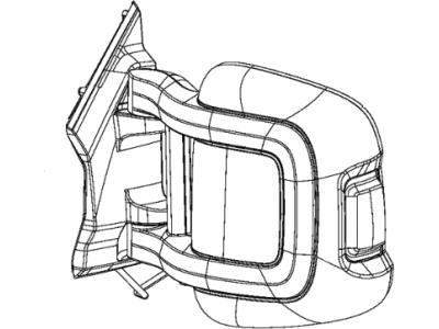2018 Ram ProMaster 3500 Car Mirror - 6AK53JXWAA