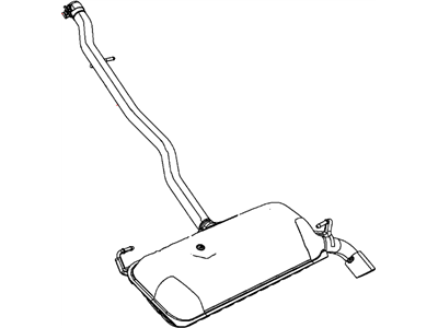 Jeep Compass Muffler - 68142882AC