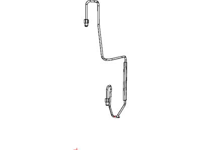 Dodge 5181658AC TUBE Brake with Clips