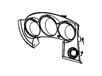 Chrysler XS96XDHAD BEZEL Instrument Cluster