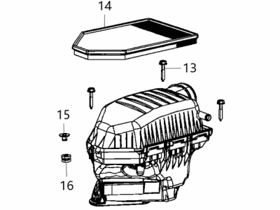 Chrysler Air Filter Box - 68413351AA