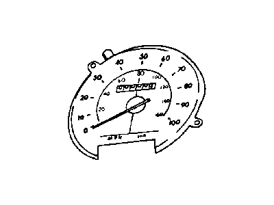 Dodge 4713568 SPEEDOMETER, 100 MPH