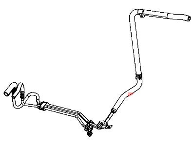 Mopar 5154410AE Hose Power Steering Return Gear To Reservoir