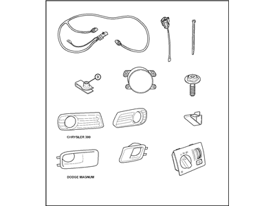 Dodge 82211447 LIGHT KIT Fog-Complete