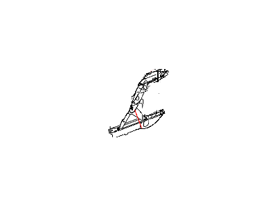 Dodge 55276102AD REGULATOR Rear Door Window