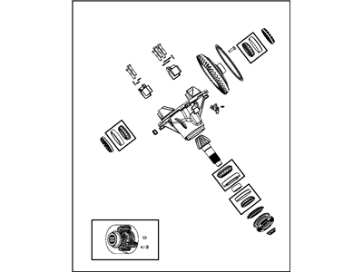 Ram 68036476AA HEAD ASSEMBLY Axle