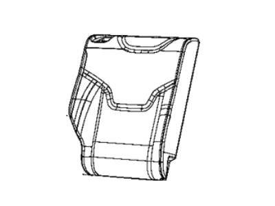 Jeep 6RU20LR5AA COVER Rear Seat Back 2nd Row Right