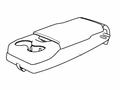 Mopar 5ZP74DX9AA Armrest Rear Seat Center Assembly