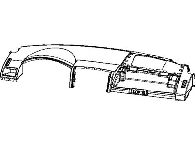 Dodge 1JW431DVAE BEZEL Instrument Panel Upper