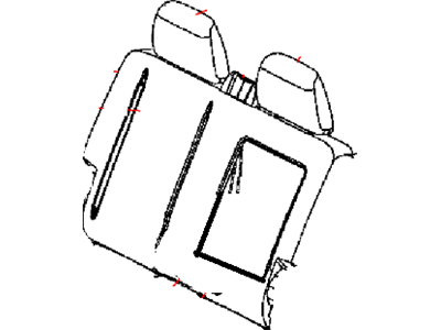 Ram 5NA84LA8AA COVER Rear Seat Back Right