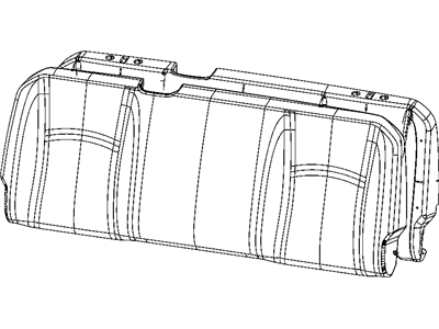 Mopar 68053453AA Seat Back Pad, Rear
