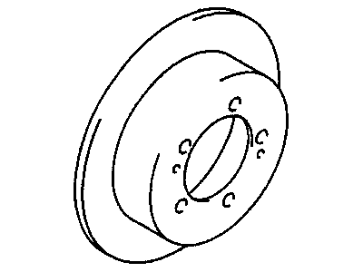 2004 Chrysler Sebring Brake Disc - MB928716