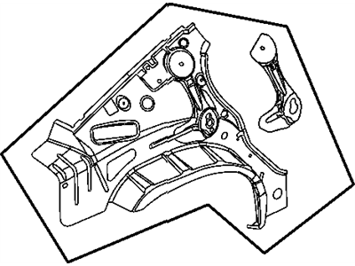 Chrysler 4575015AE PANEL Quarter Inner