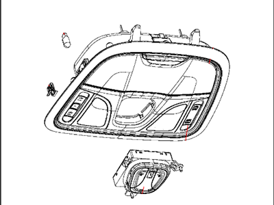 Chrysler Dome Light - 1WK311X9AC