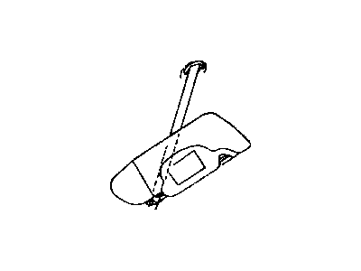 Chrysler PT Cruiser Sun Visor - WC04XDBAB