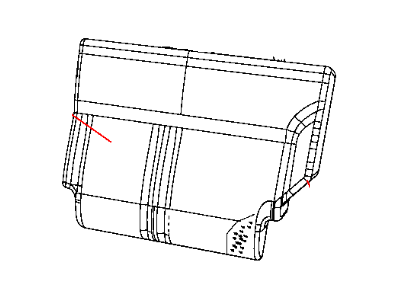 Jeep 1YL29KD1AA COVER Rear Seat Back 60% Seat Back Cover