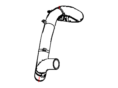 Dodge 5058944AE HOSE Radiator Inlet