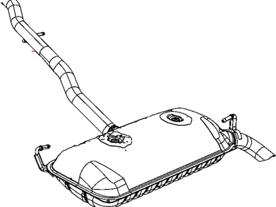 Jeep 52022319AC MUFFLER AND TAILPIPE Exhaust