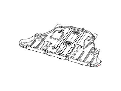Jeep 68102261AG BELLY PAN Front