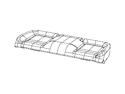 Dodge 5XH73DX9AA COVER Rear Seat Cushion