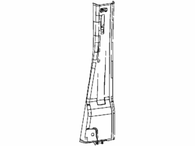 Ram 1YA75LA6AD MOLDING B Pillar Upper