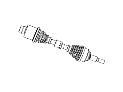 Dodge 68079566AB SHAFT Front Drive