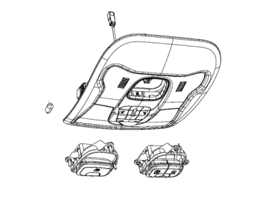 Mopar 5YG83MS7AA Console Overhead, See 008-1100-1115