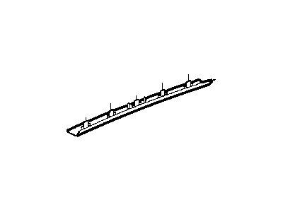 Mopar 5FH06RC3AB Rear Header Trim, Gray, Upper